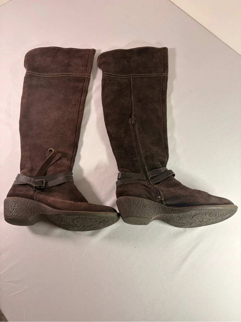Women's Brown Suede Knee-High Boots